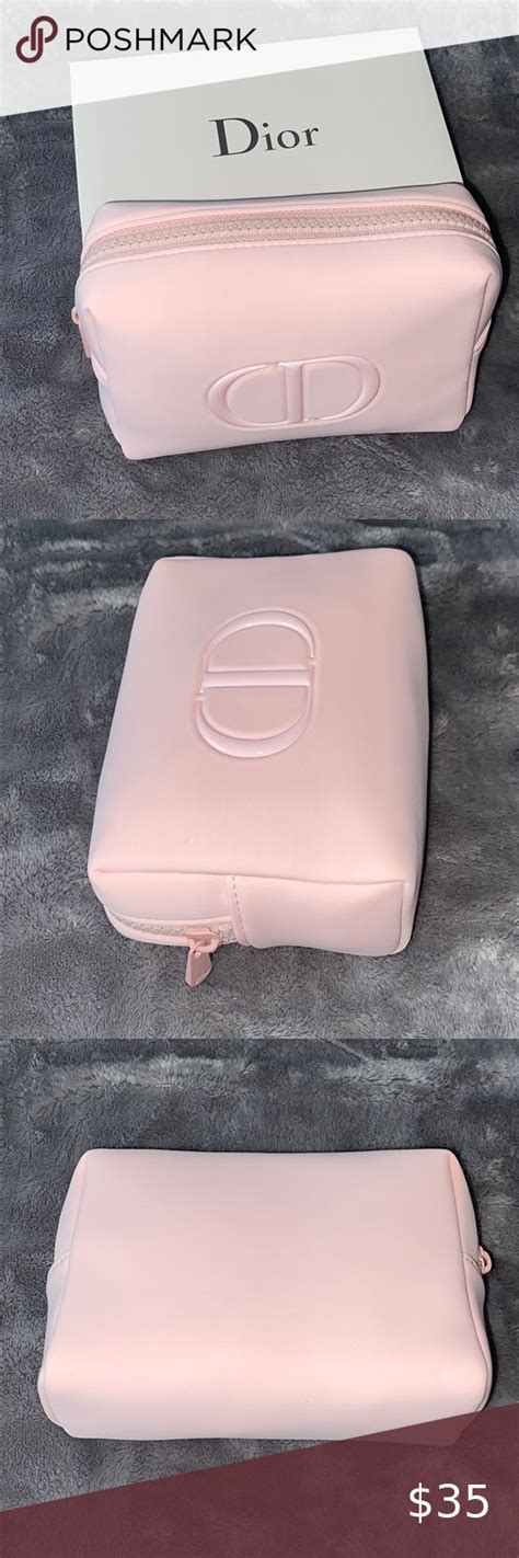 christian dior handbags pink|Christian Dior pink makeup bag.